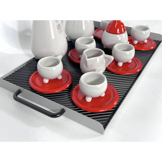 Image 1 of Vintage-Keramik-Kaffeeservice von Mas für Memphis Milano, 1980er Jahre