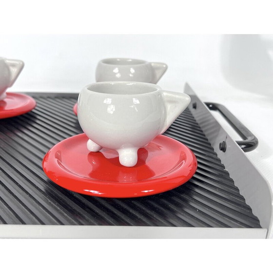 Image 1 of Vintage-Keramik-Kaffeeservice von Mas für Memphis Milano, 1980er Jahre