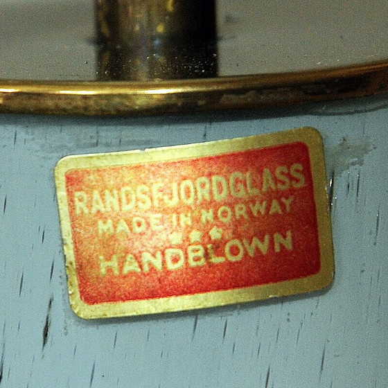 Image 1 of Paar Tischlampen aus geblasenem Glas von Torbjørn Torgersen für Randsfjord Glassverk, Norwegen 1970