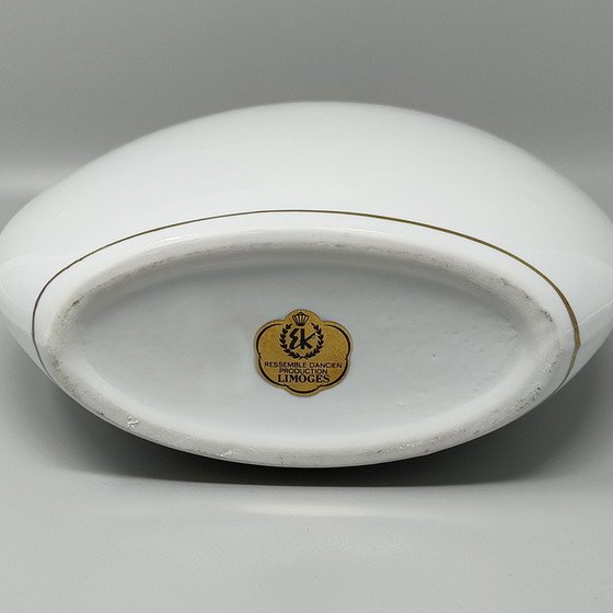 Image 1 of Porzellanvase aus den 1970er Jahren von R. Ortol für Limoges. Hergestellt in Frankreich