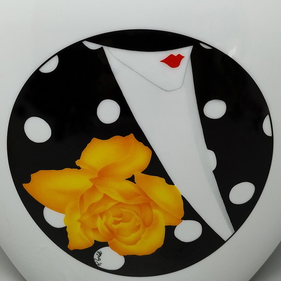 Image 1 of Porzellanvase aus den 1970er Jahren von R. Ortol für Limoges. Hergestellt in Frankreich