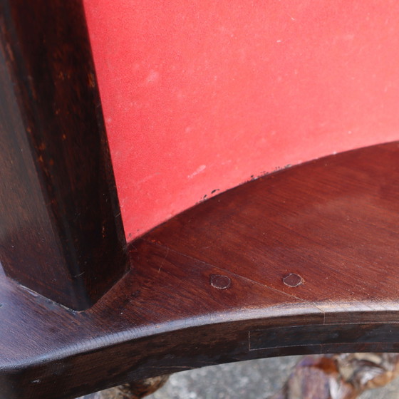 Image 1 of Französisch Vintage Rebe Holz skulpturalen Bar-Theke mit einer großen Rebe Wandregal-50S