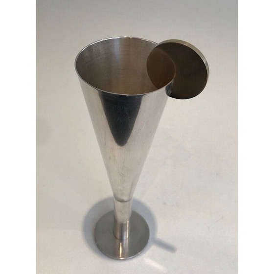 Image 1 of Champagnerflöte aus Silber und Messing von Padova A.Pozzi, Italien 1950