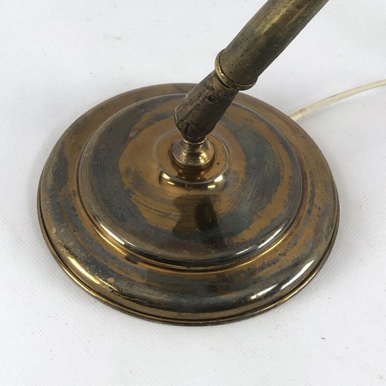 Image 1 of Vintage-Lampe mit zwei Gelenken aus Messing und Lack von Lumi Milano, 1950