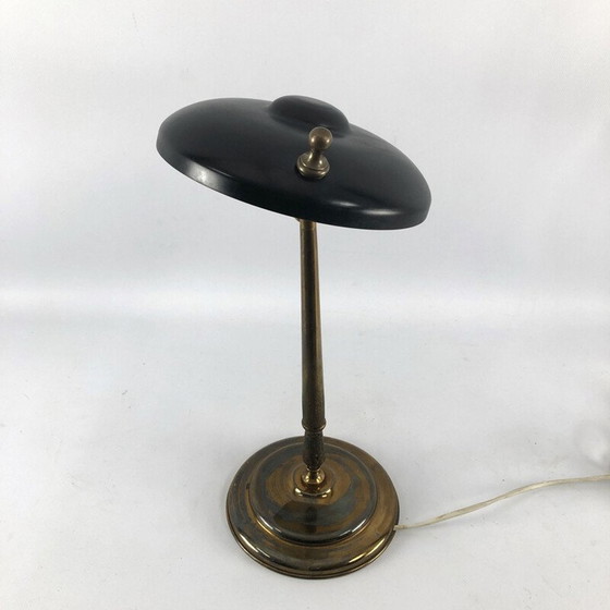 Image 1 of Vintage-Lampe mit zwei Gelenken aus Messing und Lack von Lumi Milano, 1950