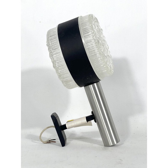 Image 1 of Vintage Wandleuchte aus Glas und Aluminium Modell Balaton von Stilux Milano, Italien 1960