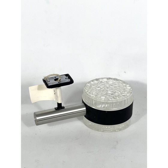 Image 1 of Vintage Wandleuchte aus Glas und Aluminium Modell Balaton von Stilux Milano, Italien 1960