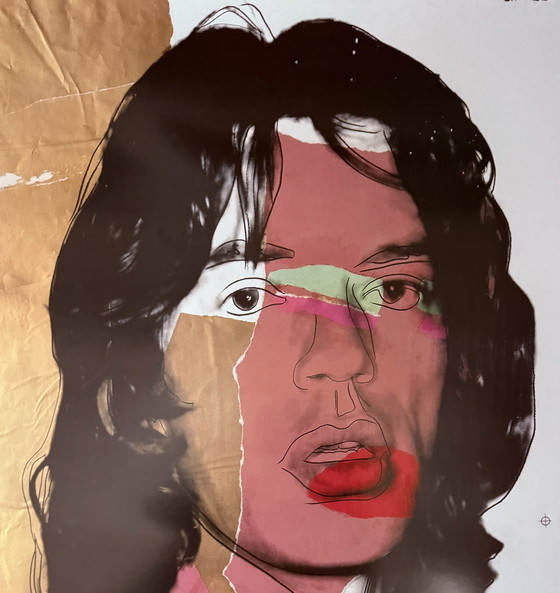 Image 1 of Andy Warhol: "Mick Jagger, 1975". In der Platte signiert.