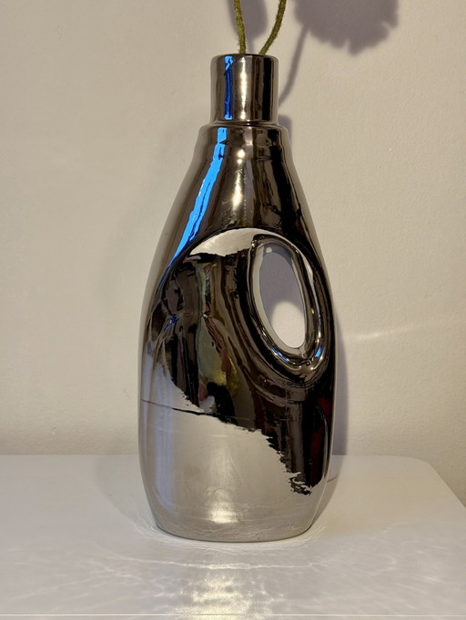 Pols Potten Design Vase 'Waschmittel' Silber Keramik