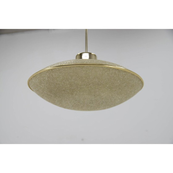 Image 1 of Paar vintage "Ufo"-Hängeleuchten aus Harz, Deutschland 1970