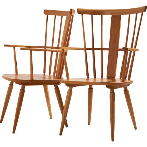 Altheim"-Sessel aus Buche von Franz Schuster für Wiesner Hager, 1950