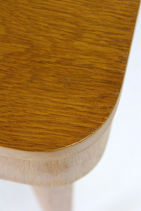 Image 1 of Restaurierter ausziehbarer Esstisch aus Eiche von Jindřich Halabala, 1950er Jahre