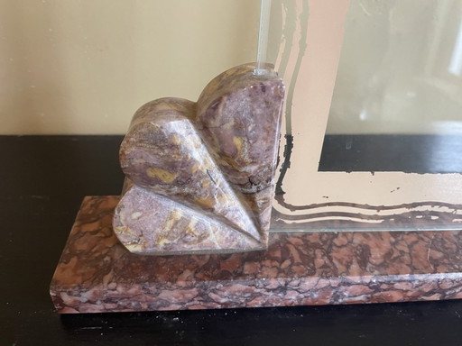 Art Deco 1930er Jahre Fotorahmen auf Marmor Französisch