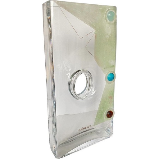 Alte Glasvase von Anatole Riecke