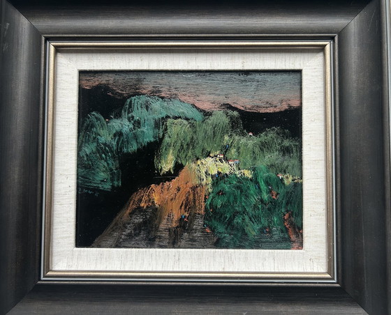 Image 1 of Impressionistisches Gemälde Yu Deming - Landschaft Nr. 7 - Öl auf Leinwand