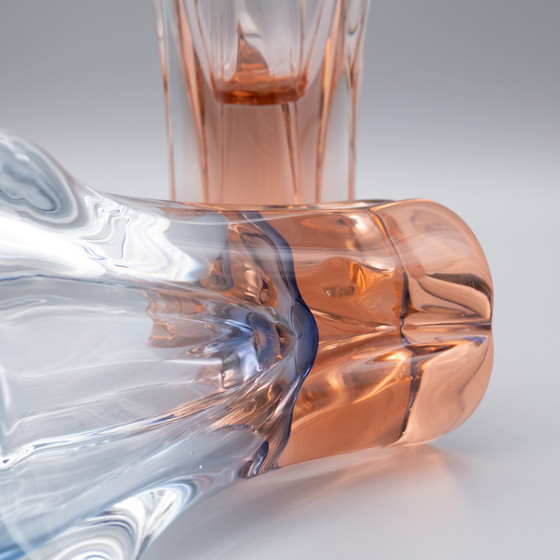 Image 1 of 2x Josef Hospodka Chřibská Borske Sklo Vase