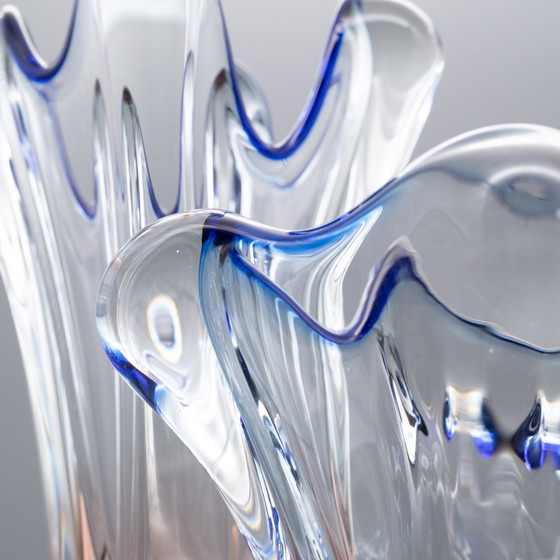 Image 1 of 2x Josef Hospodka Chřibská Borske Sklo Vase