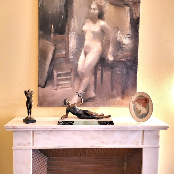 Image 1 of Große Art-Déco-Skulptur 1930S'