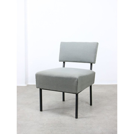 Image 1 of Paar Vintage-Sessel in grauem Stoff