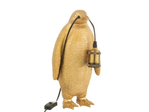 Tischlampe Pinguin Gold