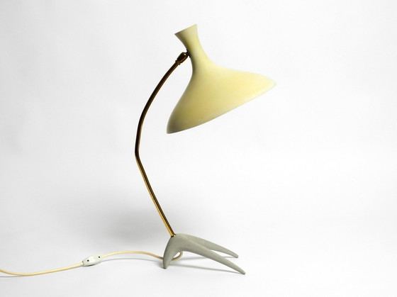 Image 1 of Seltene große Mid Century Modern Crow's Foot Tischlampe von Karl Heinz Kinsky für Cosack im Originalzustand