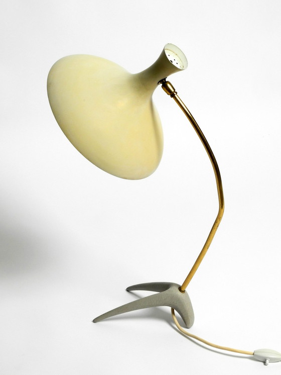 Image 1 of Seltene große Mid Century Modern Crow's Foot Tischlampe von Karl Heinz Kinsky für Cosack im Originalzustand