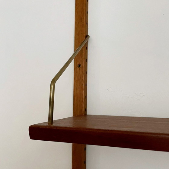 Image 1 of Dänisches Vintage-Wandsystem mit Schreibtisch, 1960er Jahre