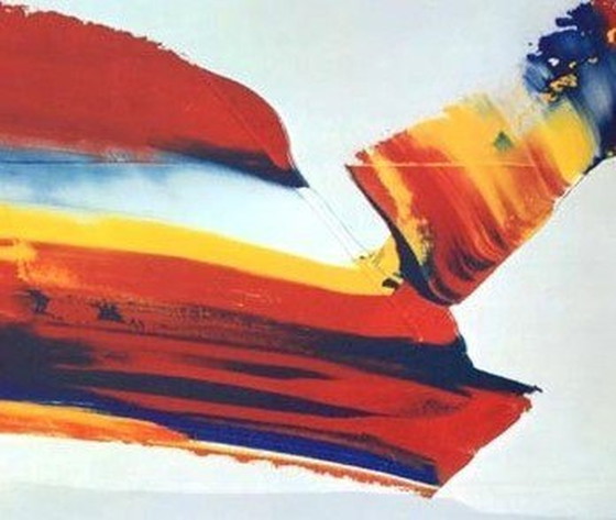 Image 1 of Paul Jenkins, Metamorphose - 1979 Ausstellungsplakat, 39 X 76 cm