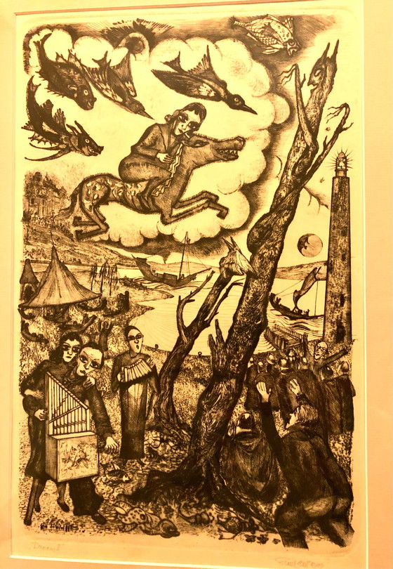 Image 1 of Radierung „Dream II“ von Cor de Wolff