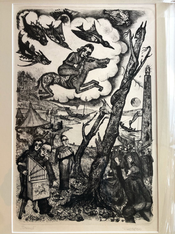 Image 1 of Radierung „Dream II“ von Cor de Wolff