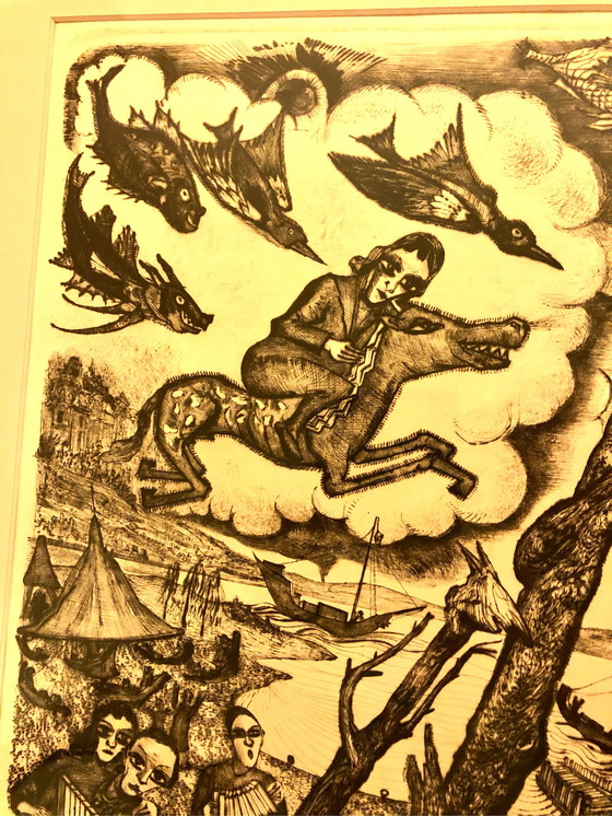 Image 1 of Radierung „Dream II“ von Cor de Wolff