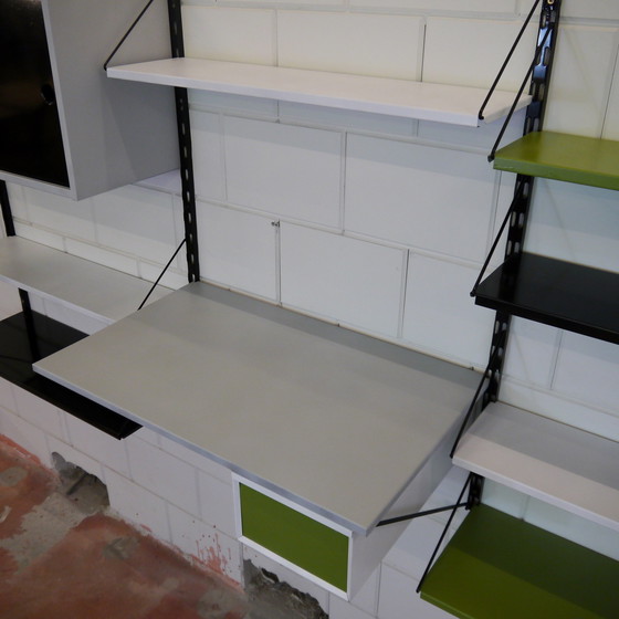 Image 1 of Vintage Pilastro Tjerk Reijenga Hängeschrank / Hängesystem