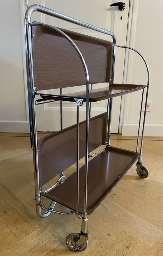 Image 1 of Klappbarer Vintage-Trolley / Servierwagen