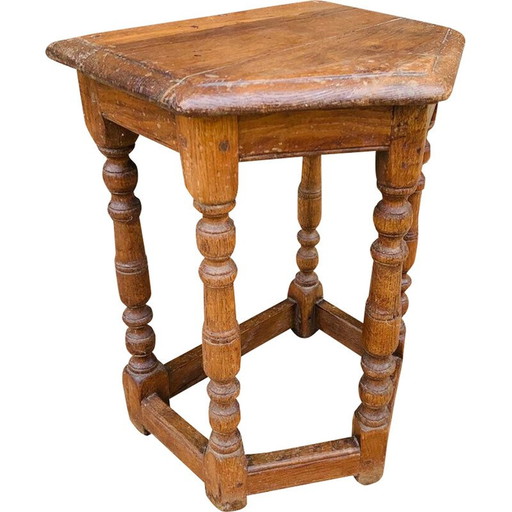 Fünfeck-Sattel aus Eiche, 1950