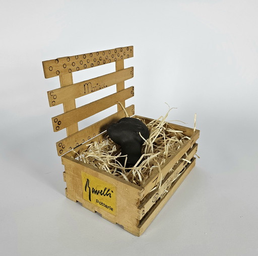 Ravelli – Jaap Ravelli – Valkenburg – Afrikanischer Kopf inklusive Originalkiste – signiert – 1960er Jahre