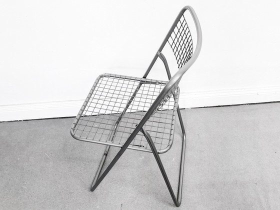 Image 1 of 3 ital. Wire Chairs Klappstühle Gitter ähnl. Ted Net Ikea 1990