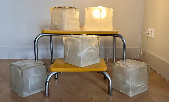 Image 1 of IKEA IVIKEN „Eiswürfel“-Tischleuchte – Vintage-Design der 90er Jahre