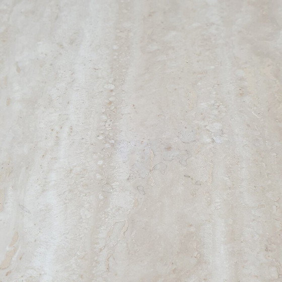 Image 1 of Achteckiger Couchtisch aus Travertin, Italien 1980