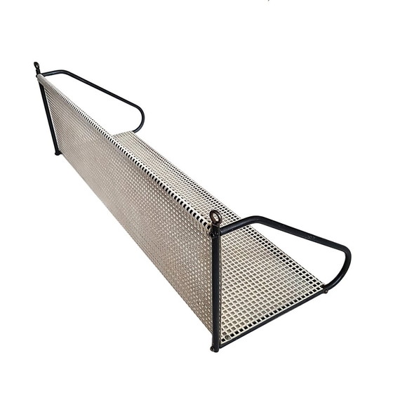 Image 1 of Perforiertes Metall-Bücherregal von Tjerk Reijenga für Pilastro, 1950er Jahre