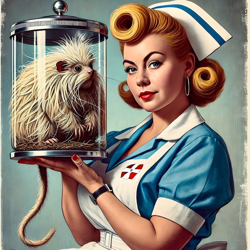 Poster / Banner 'Die russische Krankenschwester & das Haustier'