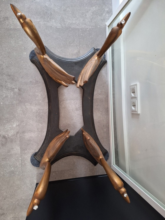 Image 1 of Vintage Schwan Schwan Basis Tisch Hollywood Regency