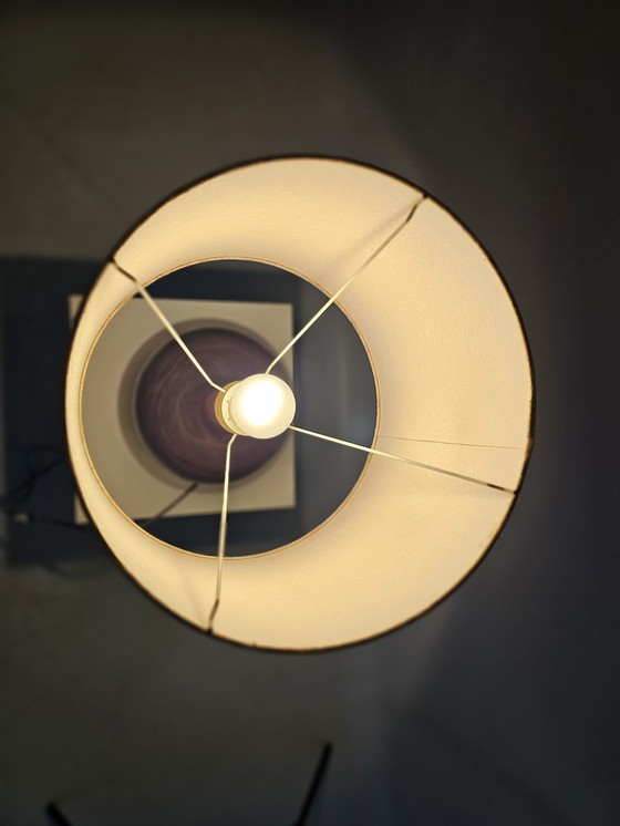 Image 1 of Holmegaard Design Tischlampe mit Glassockel lila