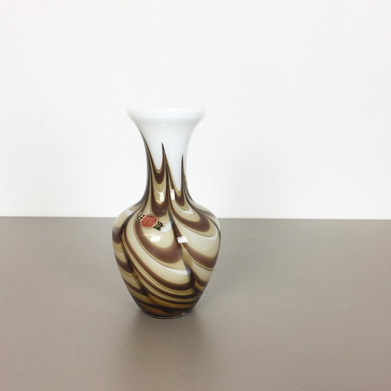 Image 1 of Mehrfarbige Vase aus Glas von Carlo Moretti für Opaline Florenz, Italien 1970