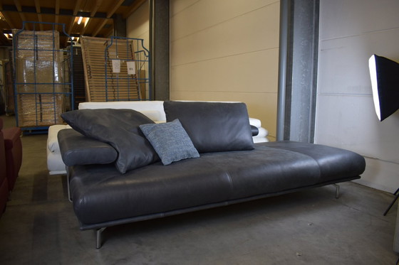 Image 1 of Ledersofa Chaiselongue Recamiere Liege Sofa Couch 