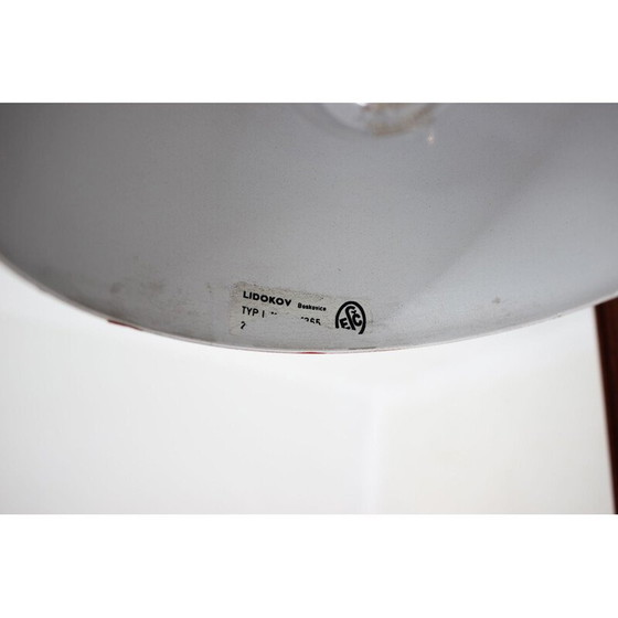 Image 1 of Rote Tischlampe von Josef Hurka für Lidokov, Tschechoslowakei 1970