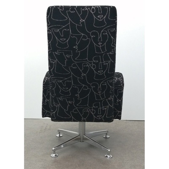Image 1 of Vintage-Sessel aus Metall und Stoff von Ligne Roset, Frankreich 1970