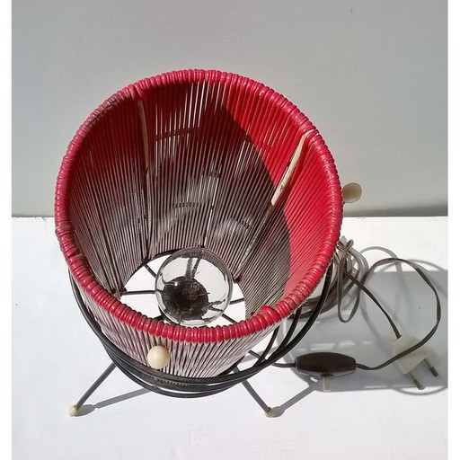 Vintage-Tischlampe mit Messing-Stativfuß, 1950