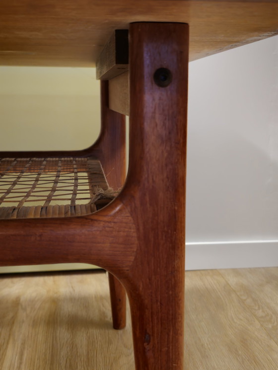 Image 1 of Vintage Danish Couchtisch Beistelltisch Teakholz Quadratisch