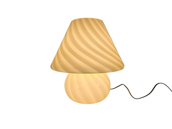 Image 1 of Xl - Murano - Vetri- Venini - Pilzlampe - Spiralförmige Lampe - Lampe aus gewirbeltem Glas - 60'S