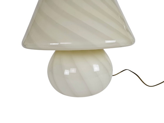 Image 1 of Xl - Murano - Vetri- Venini - Pilzlampe - Spiralförmige Lampe - Lampe aus gewirbeltem Glas - 60'S